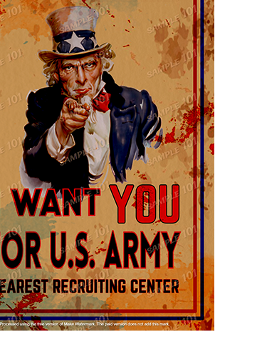 I WANT YOU U.S. ARMY RECRUITING CENTER