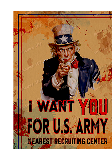 I WANT YOU U.S. ARMY RECRUITING CENTER