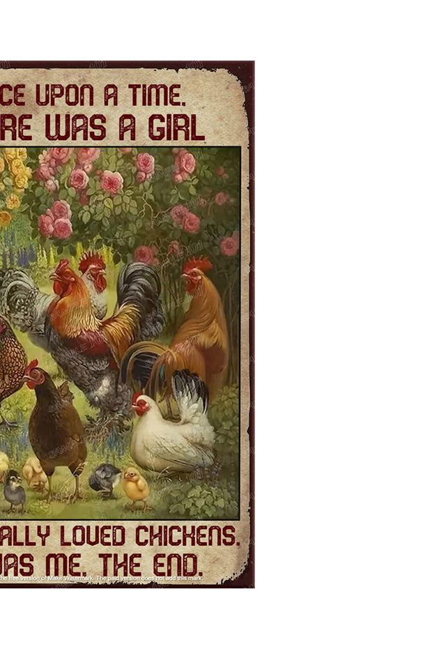 IT WAS ME Vintage Retro Home Wall Chicken Poster Décor Bar Wall Tin Metal Signs