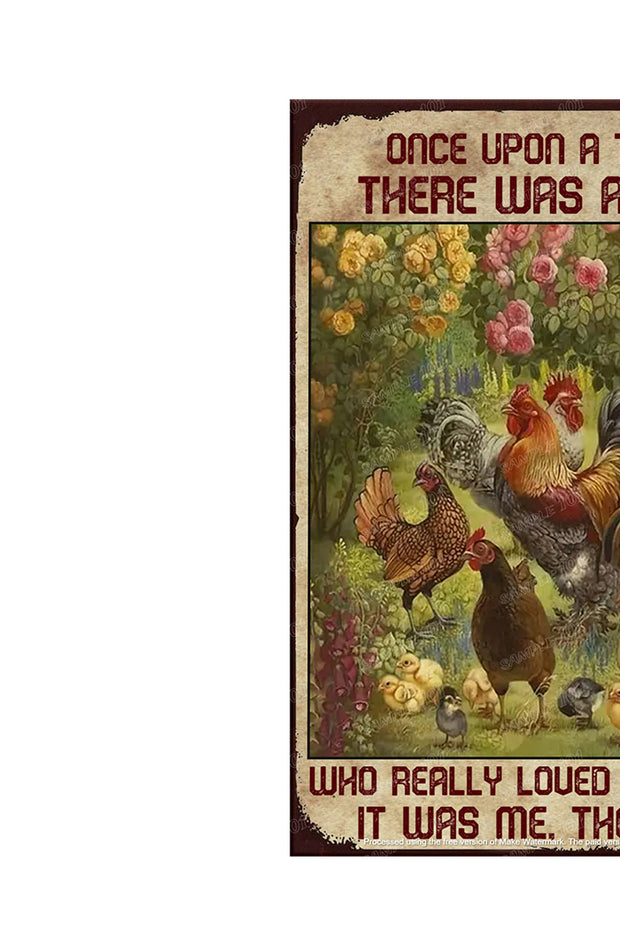 IT WAS ME Vintage Retro Home Wall Chicken Poster Décor Bar Wall Tin Metal Signs