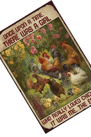IT WAS ME Vintage Retro Home Wall Chicken Poster Décor Bar Wall Tin Metal Signs