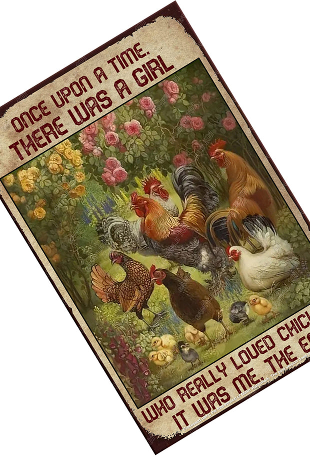 IT WAS ME Vintage Retro Home Wall Chicken Poster Décor Bar Wall Tin Metal Signs