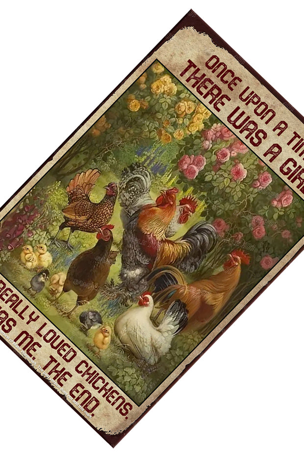 IT WAS ME Vintage Retro Home Wall Chicken Poster Décor Bar Wall Tin Metal Signs