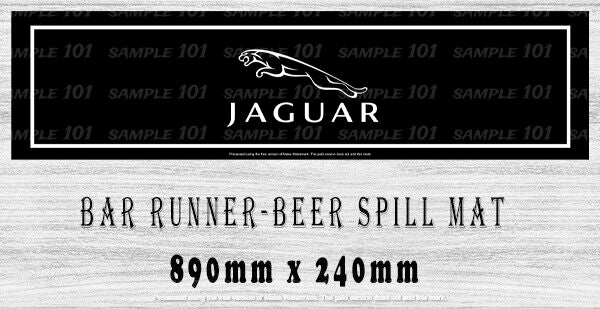 JAGUAR BEER MAT BAR RUNNER