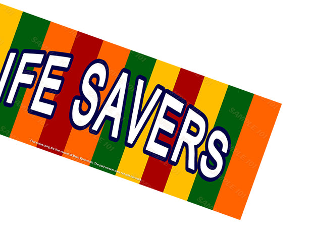 LIFESAVERS METAL SIGN