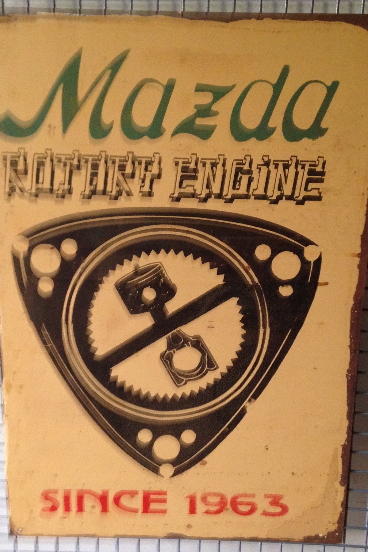 Mazda Rotary Engine Since 1963 20 x 30 cm metal sign