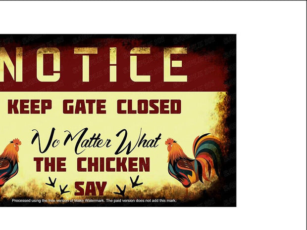 KEEP CLOSED Vintage Retro Home Wall Shed Garage Poster Décor Bar Wall Tin Metal Signs