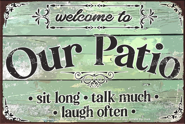 LAUGH OFTEN Retro Home Funny Humorous Decorative Lounge Bar Wall Rustic Look Tin Metal Signs