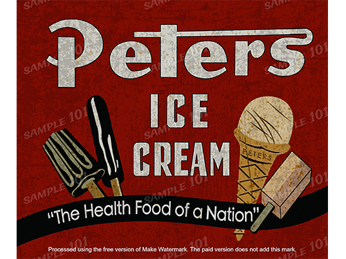 PETERS ICE CREAM FOOD FOR THE NATION