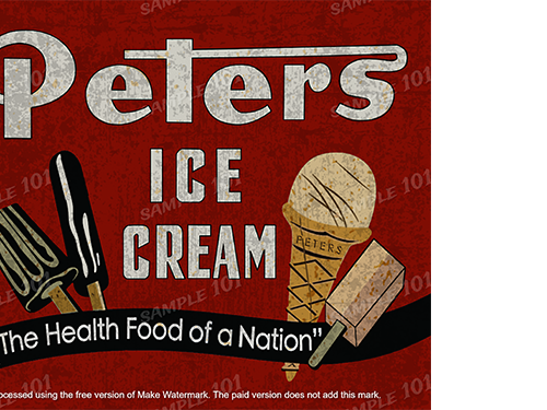 PETERS ICE CREAM FOOD FOR THE NATION