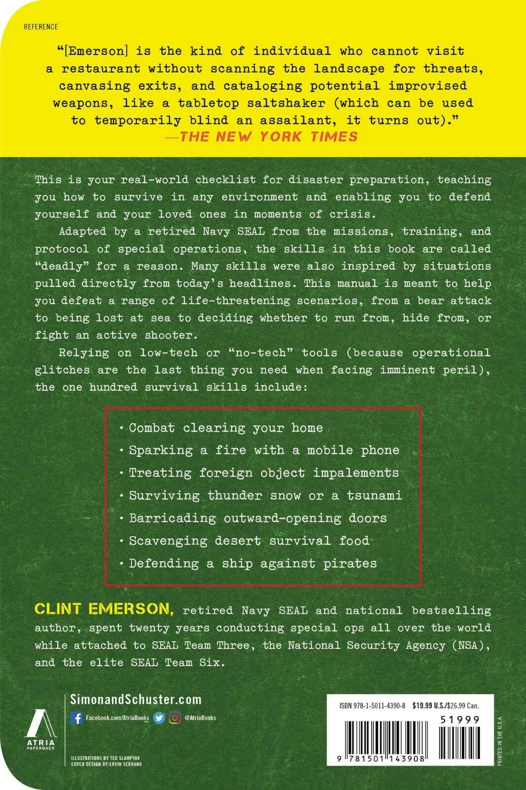 100 Deadly Skills: Survival Edition: The Seal Operative S Guide to Surviving in - Tin Sign Factory Australia