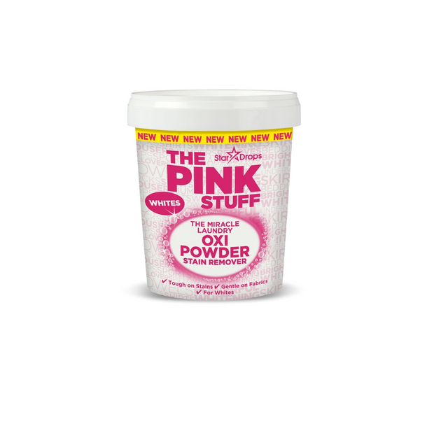 Container of 'The Pink Stuff' laundry powder 