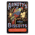 ARNOTT'S BISCUITS FAMOUS Tin Metal Sign Rustic - Tin Sign Factory Australia