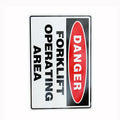 Warning Forklift Operatiing Area Sign 200*300mm Metal Reflective - image 4