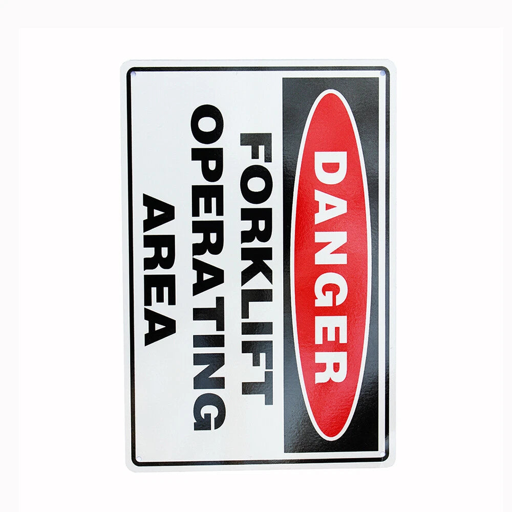 Warning Forklift Operatiing Area Sign 200*300mm Metal Reflective - image 4