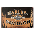 HARLEY DAVIDSON MOTORCYCLES Rustic Metal Sign Vintage Tin Shed Garage Bar - Tin Sign Factory Australia