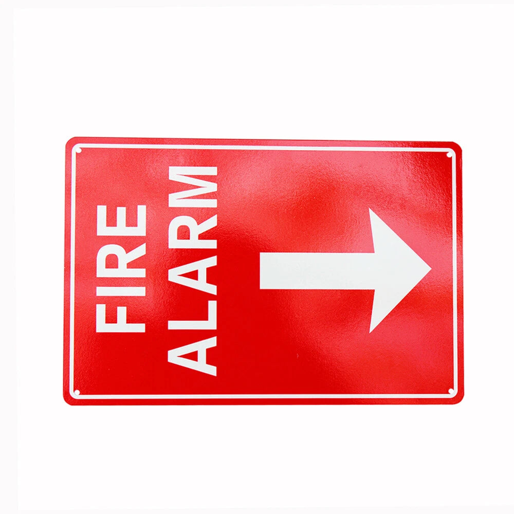 Warning Notice Fire Alarm Sign 200*300mm Metal Reflective Workplace - image 3