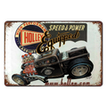 HOLLEY EQUIPPED SPEED MOTOR Tin Metal Sign Rustic Look Vintage Man Cave Car - Tin Sign Factory Australia