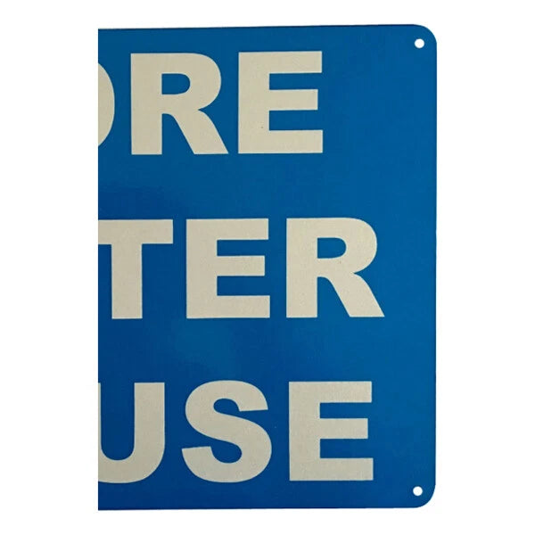 Warning Sign Bore Water in Use 200x300mm Home Garden Property Metal - image 3