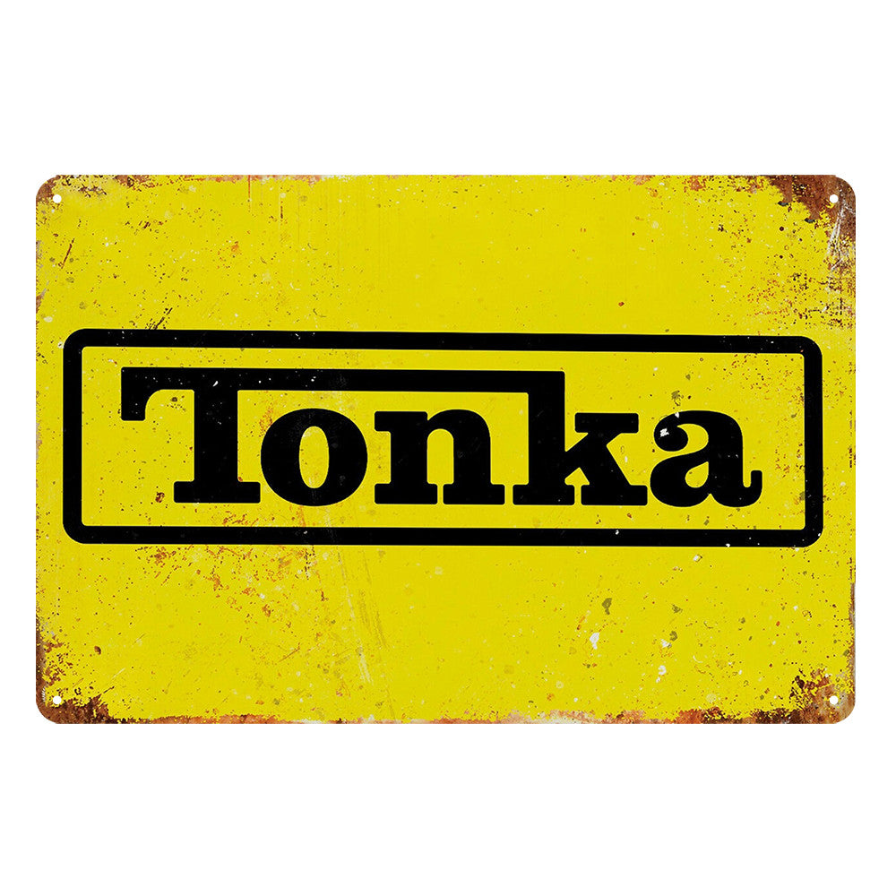 Tonka Toys Truck Rustic Tin Sign Vintage Garage Bar product image