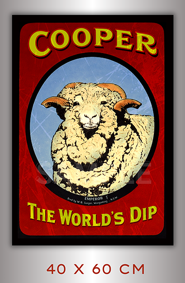 THE WORLD'S DIP  Vintage Poster 40x60cm Man Cave Shed-Garage Tin Metal Sign - Tin Sign Factory Australia