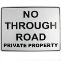 Warning Notice Sign No Through Road Private Property 200x300mm Safety - image 2