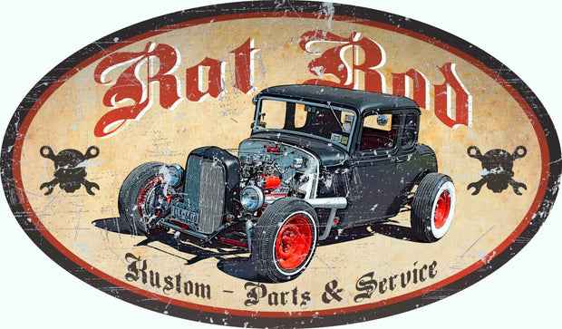 NEW Mopar & Hanger oval tin metal sign