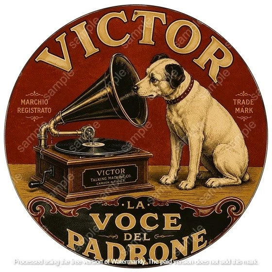 VICTOR 40 cm round aluminium sign