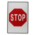 Warning Notice Stop Allowed Sign Traffic Stopping 200x300mm Metal