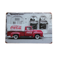 Metal Tin Sign Coca Cola Truck MAN CAVE brand new 200x300mm - Tin Sign Factory Australia