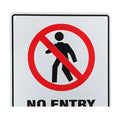 Warning Sign Notice No Entry Authorised Only 200x300mm Private - image 3