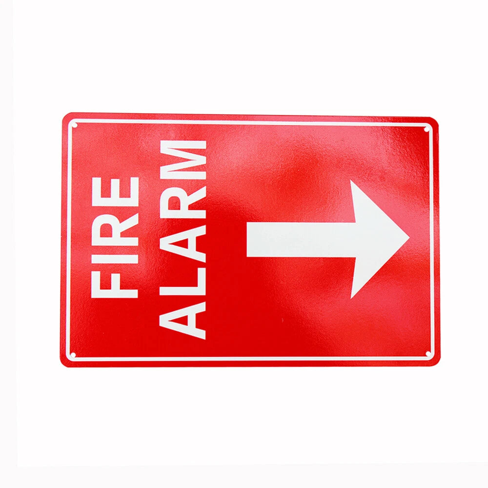 Warning Notice Fire Alarm Sign 200*300mm Metal Reflective Workplace - image 4