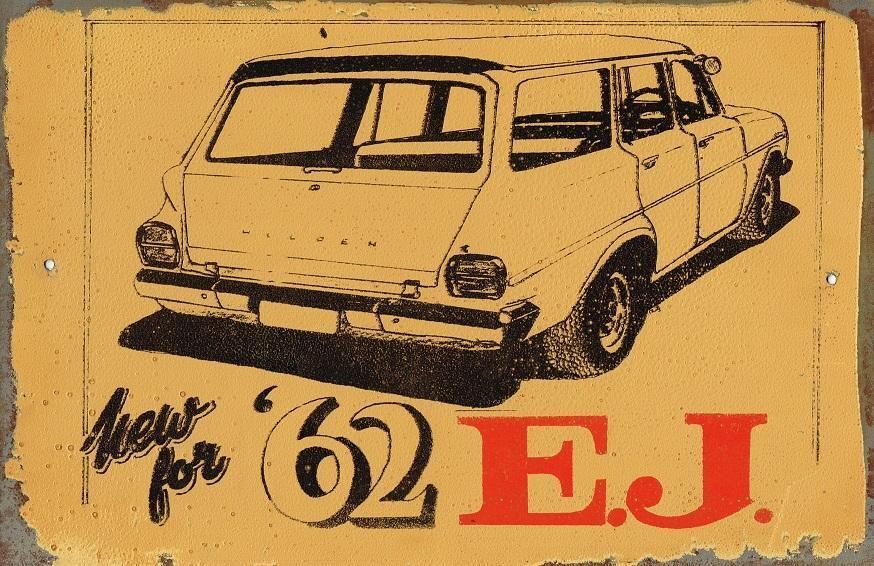 Holden 62 EJ Wagon metal sign 20 x 30 cm - Tin Sign Factory Australia