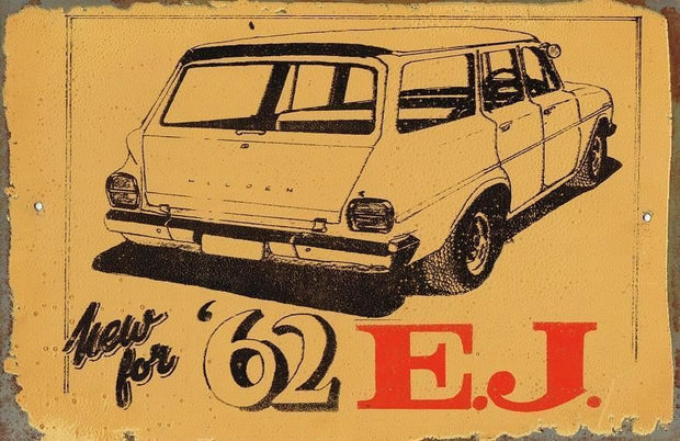 Holden 62 EJ Wagon metal sign 20 x 30 cm