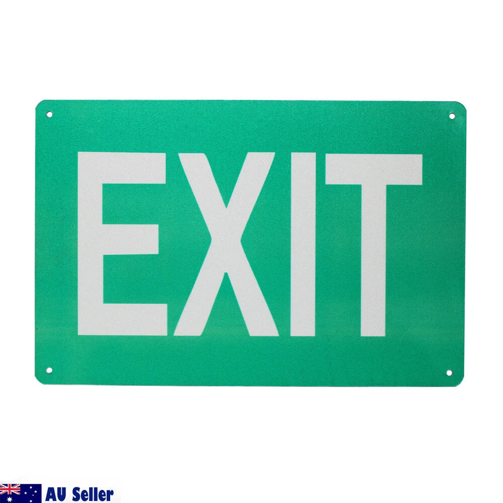 Warning Notice Exit Sign Office Workplace 200x300mm Metal