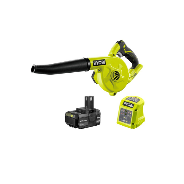 Ryobi leaf blower with battery and charger