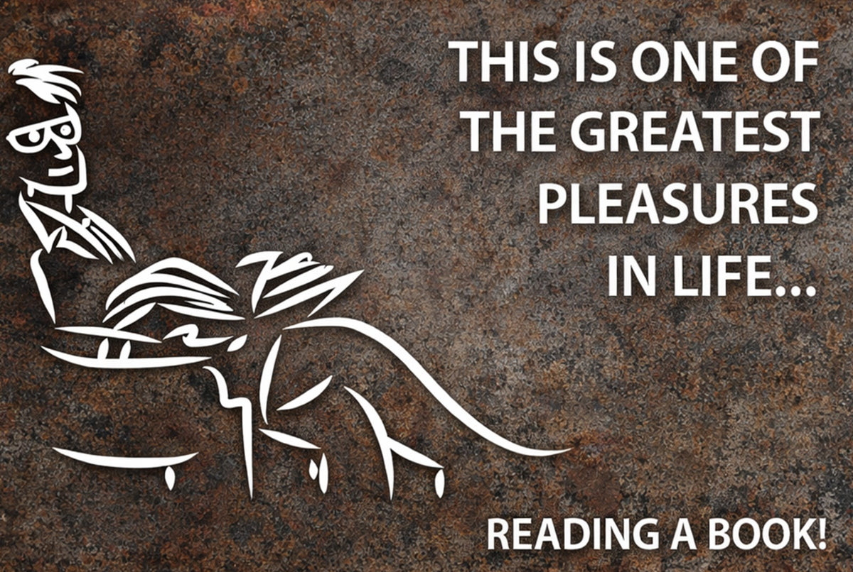Greatest Pleasures Reading A Book Decor Metal Sign Man Cave