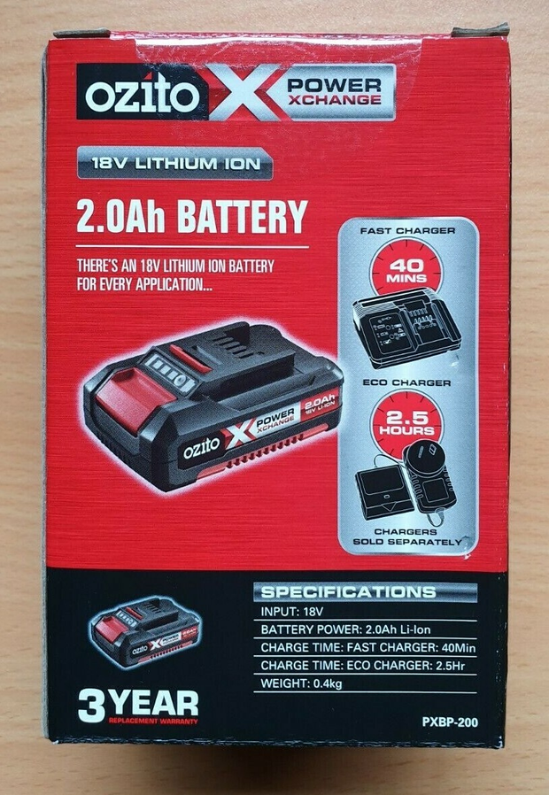 Ozito PXC 18V 2.0Ah Lithium-Ion Battery