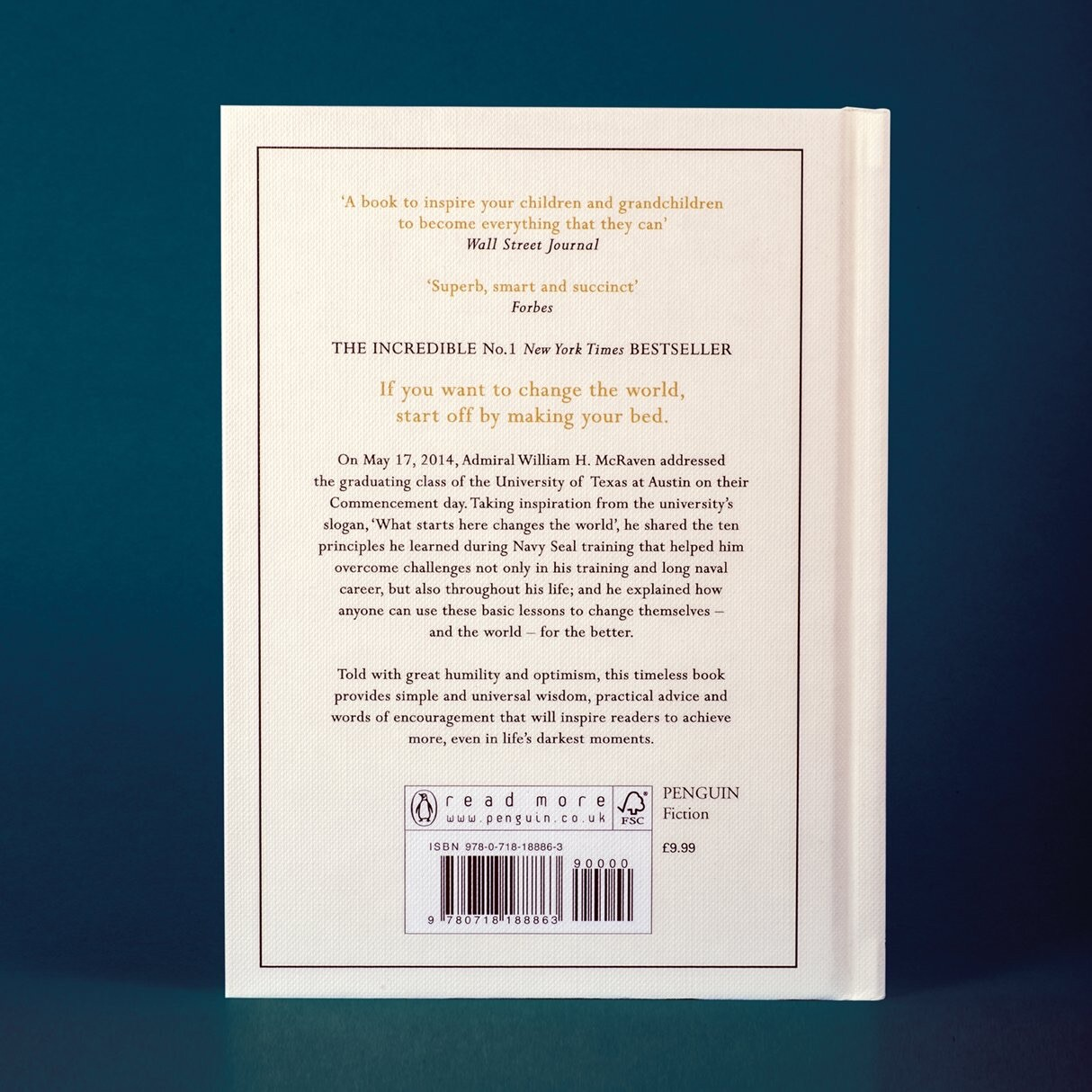 Make Your Bed by William H. McRaven | Hardcover Book - Tin Sign Factory Australia