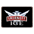 SMIRNOFF ICE BEER DRINK Tin Metal Sign Rustic Look Vintage Man Cave - Tin Sign Factory Australia
