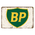 BP MOTOR OIL GAS PETRO Rustic Metal Sign Vintage Tin Shed Garage Bar - Tin Sign Factory Australia