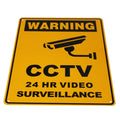 Warning Sign Metal Security Camera CCTV 300x200mm Under 24h - image 4
