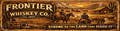 STRONG AS THE LAND (890mm X 240mm) Frontier Whiskey Co. Home Pub Bar Mat Runner - Tin Sign Factory Australia