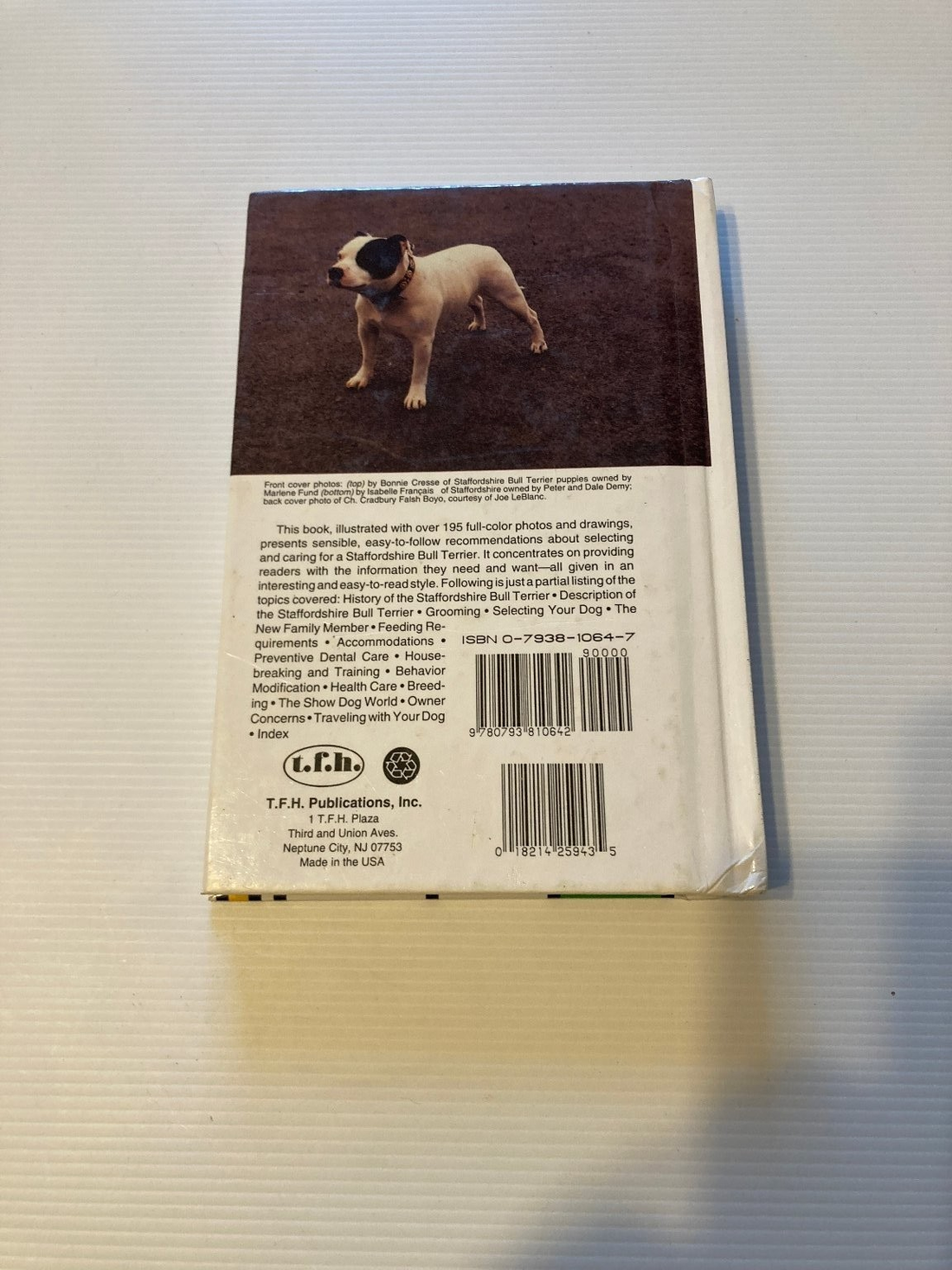 Staffordshire Bull Terriers Book Anna Katherine Nicholas Dog Guide
