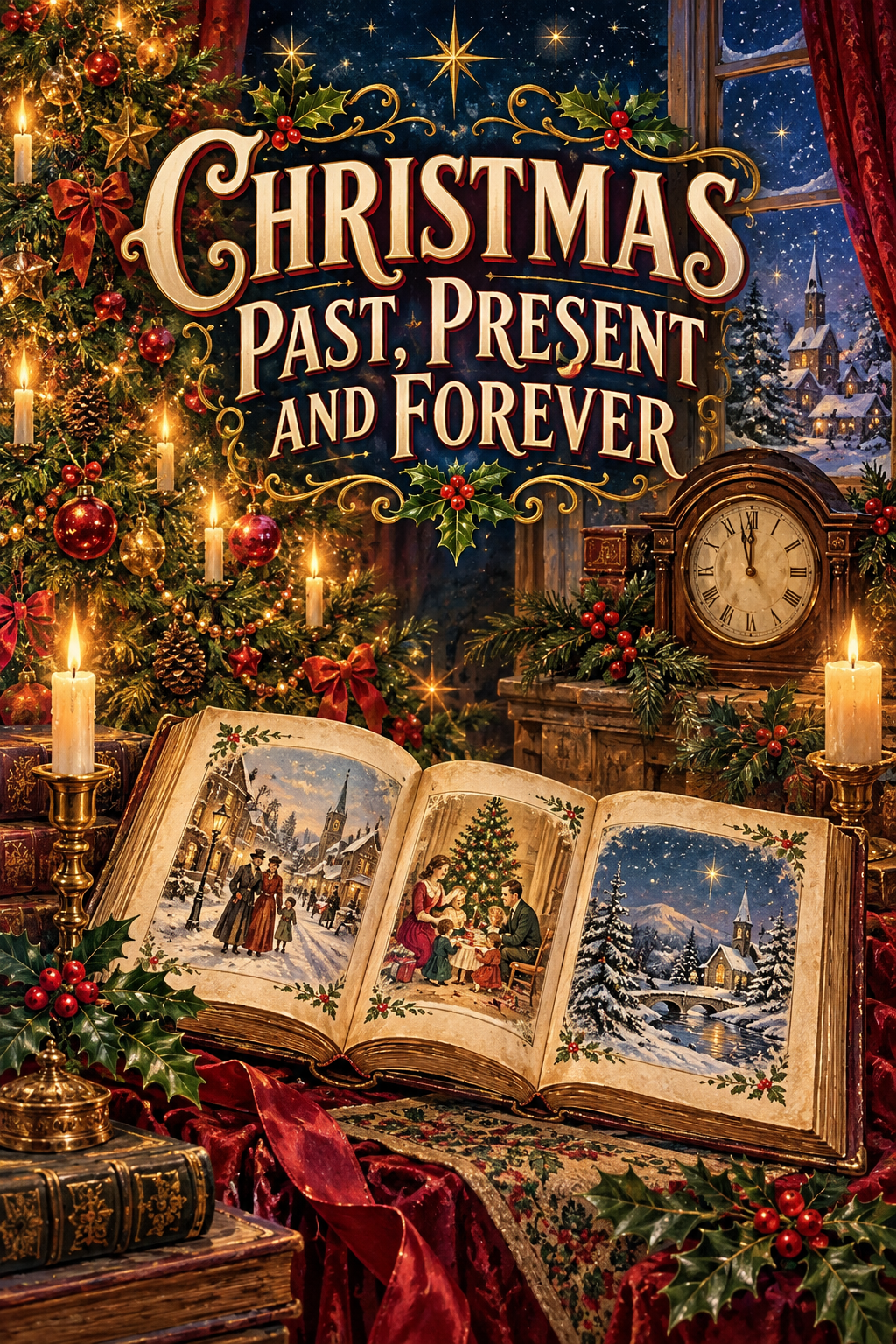 Christmas Past, Present and Forever Cave Garage Bar & Shed Decor Metal Sign