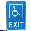 Warning Notice Disabled Exit Sign 200x300mm Public Metal Traffic - image 2