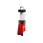 Red and black Milwaukee lantern 