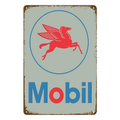 Tin Metal Sign MOBIL OIL AUTO 20x30cm Rustic Vintage - Tin Sign Factory Australia