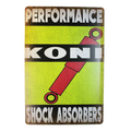 Tin Sign PERFORMANCE KONI Sprint Drink Bar Whisky Rustic Look - Tin Sign Factory Australia