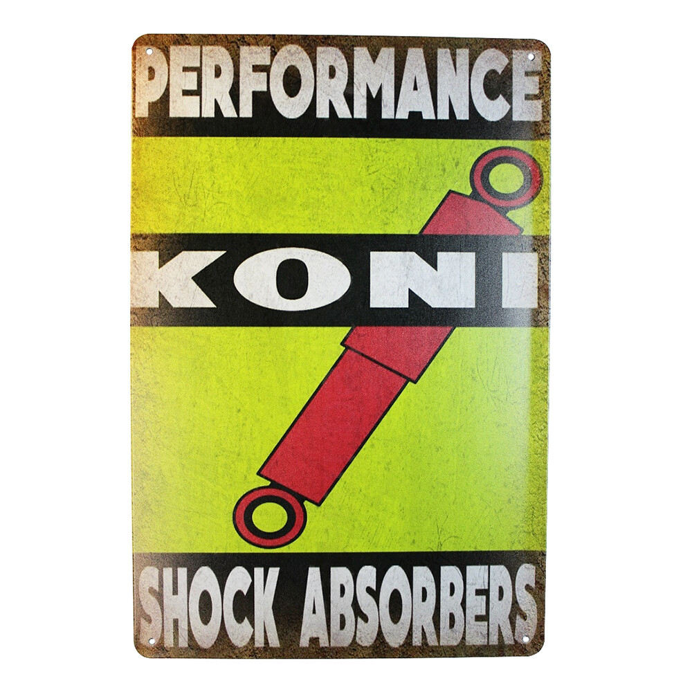 Tin Sign PERFORMANCE KONI Sprint Drink Bar Whisky Rustic Look - Tin Sign Factory Australia